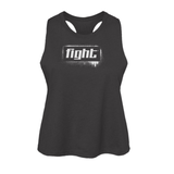 Graffiti Fight Women's Racerback Cropped Tank
