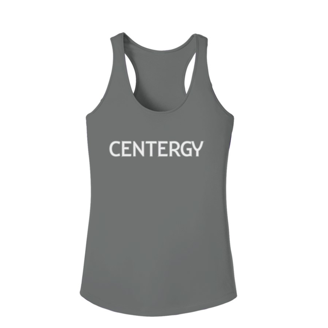 Centergy White Logo Women's Competitor Tank