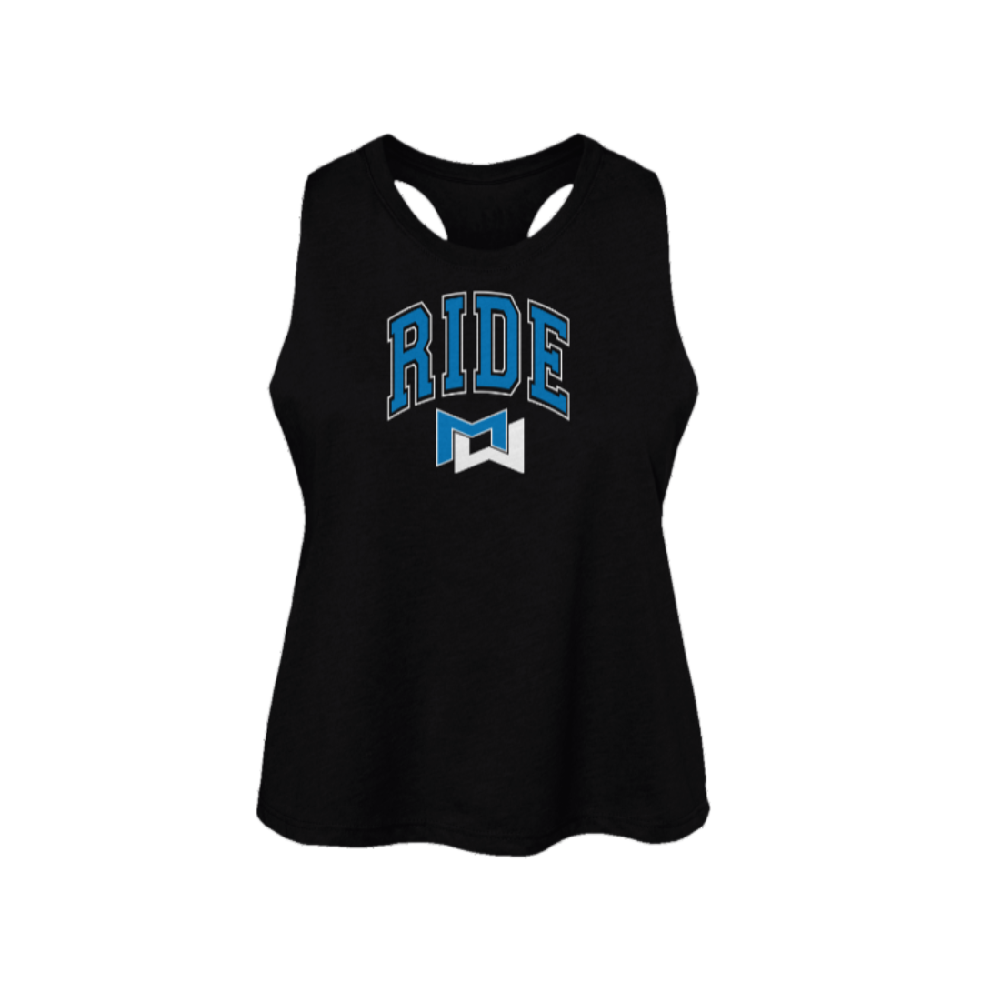 Group Ride Collegiate Women's Racerback Cropped Tank