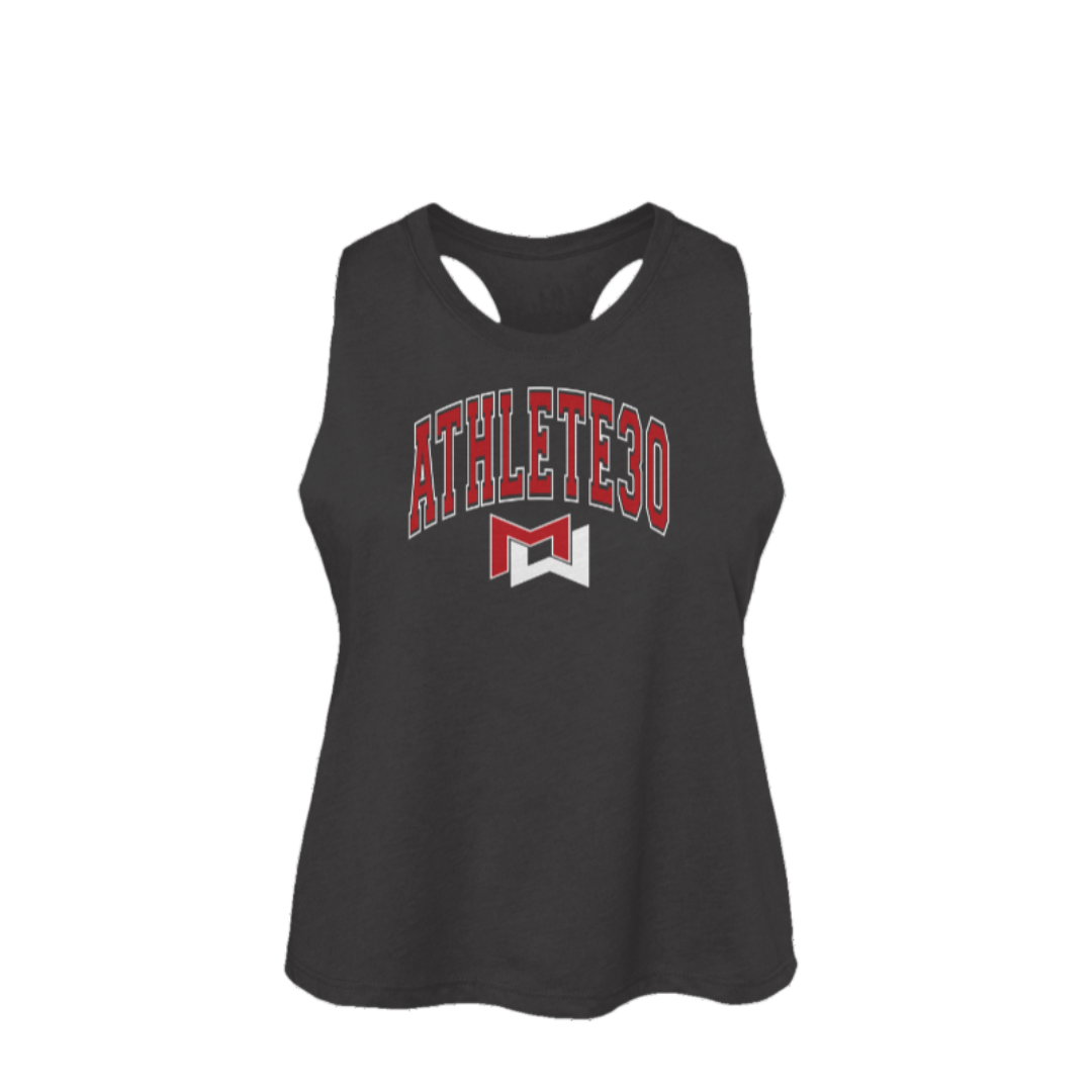 ATHLETE30 Collegiate Women's Racerback Cropped Tank