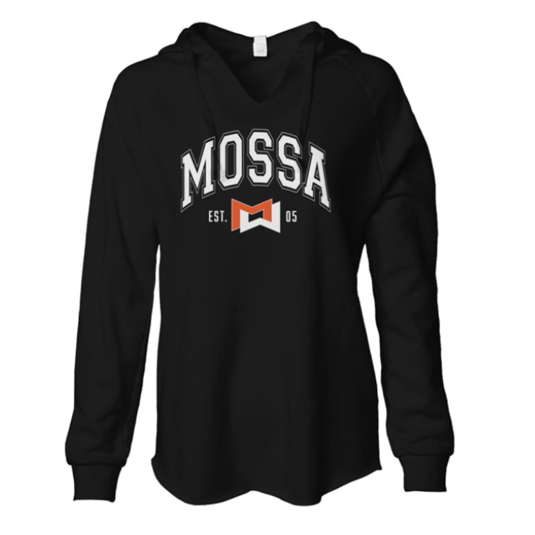 MOSSA Womens Collegiate Hooded Sweatshirt
