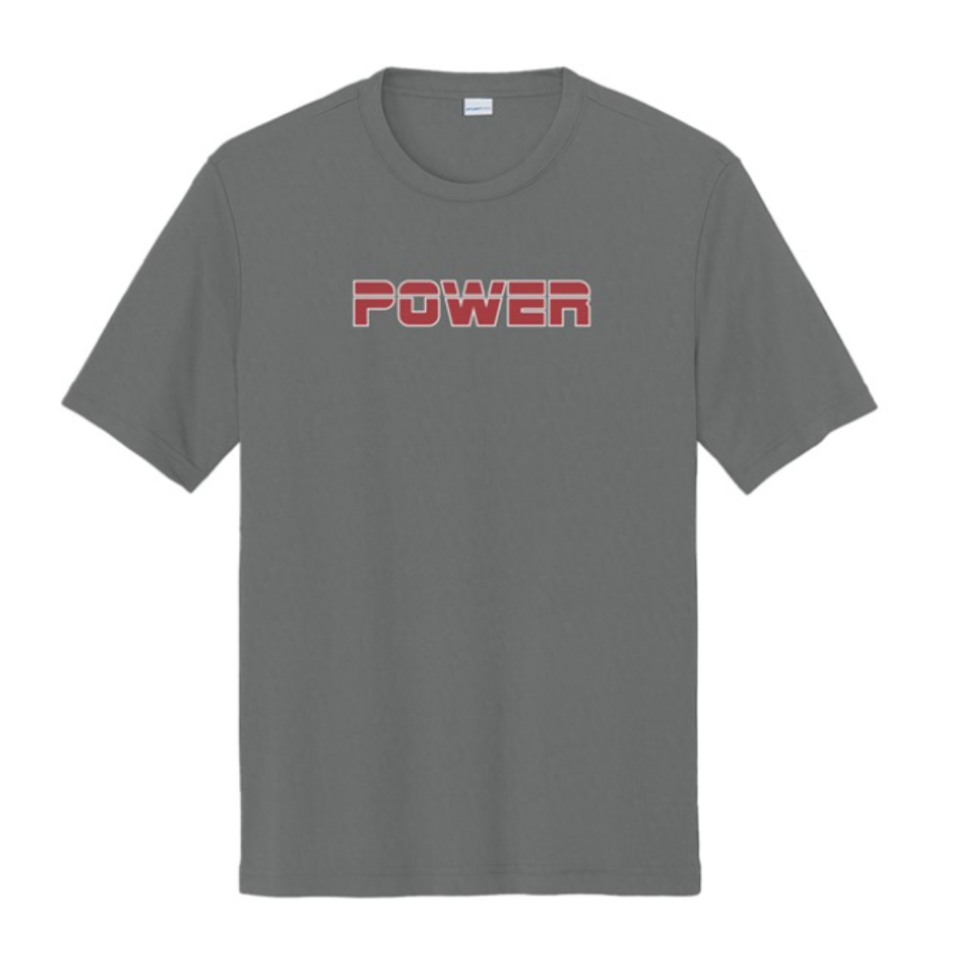 POWER Mens Performance Shirt- Iron Grey Heather