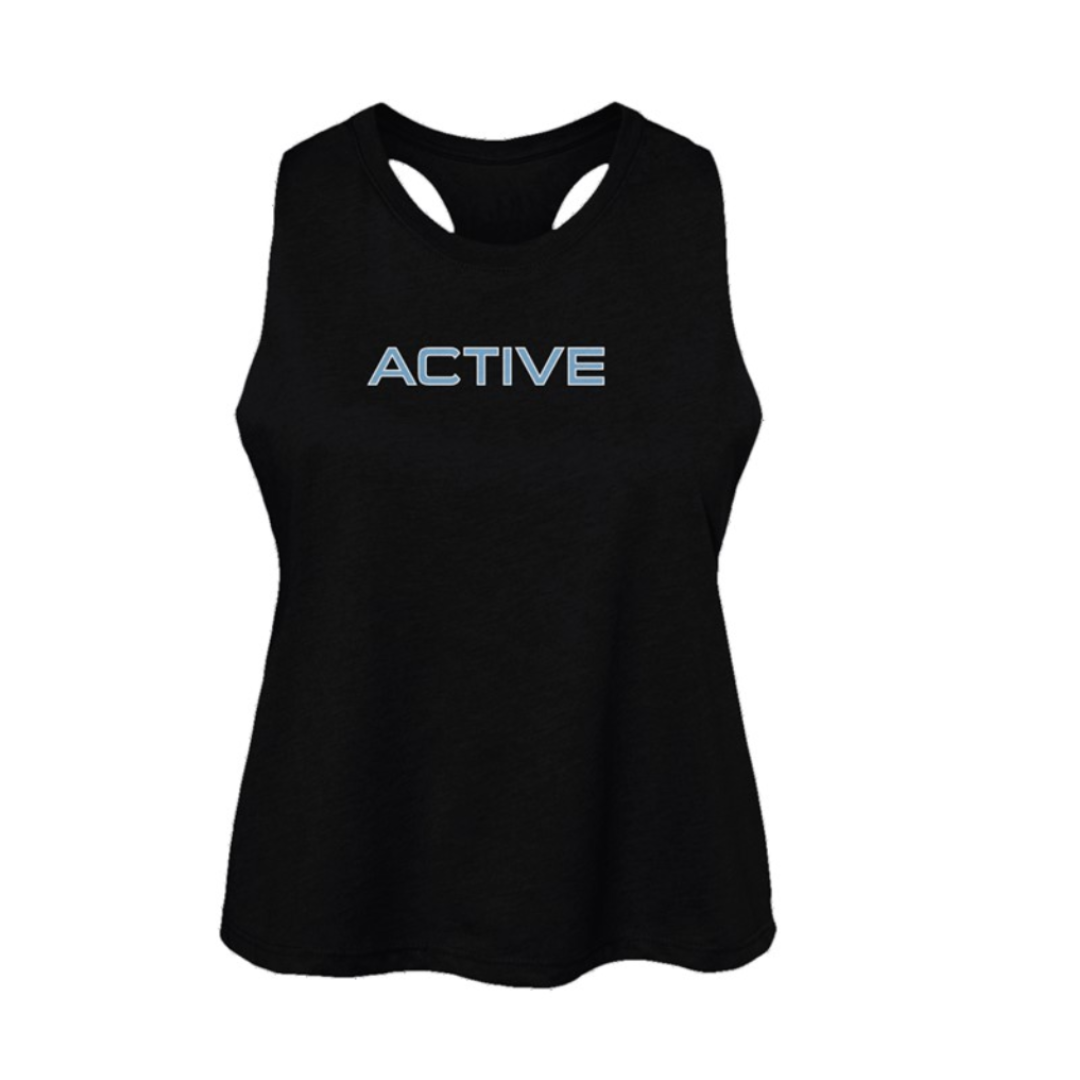 Active Women's Racerback Cropped Tank