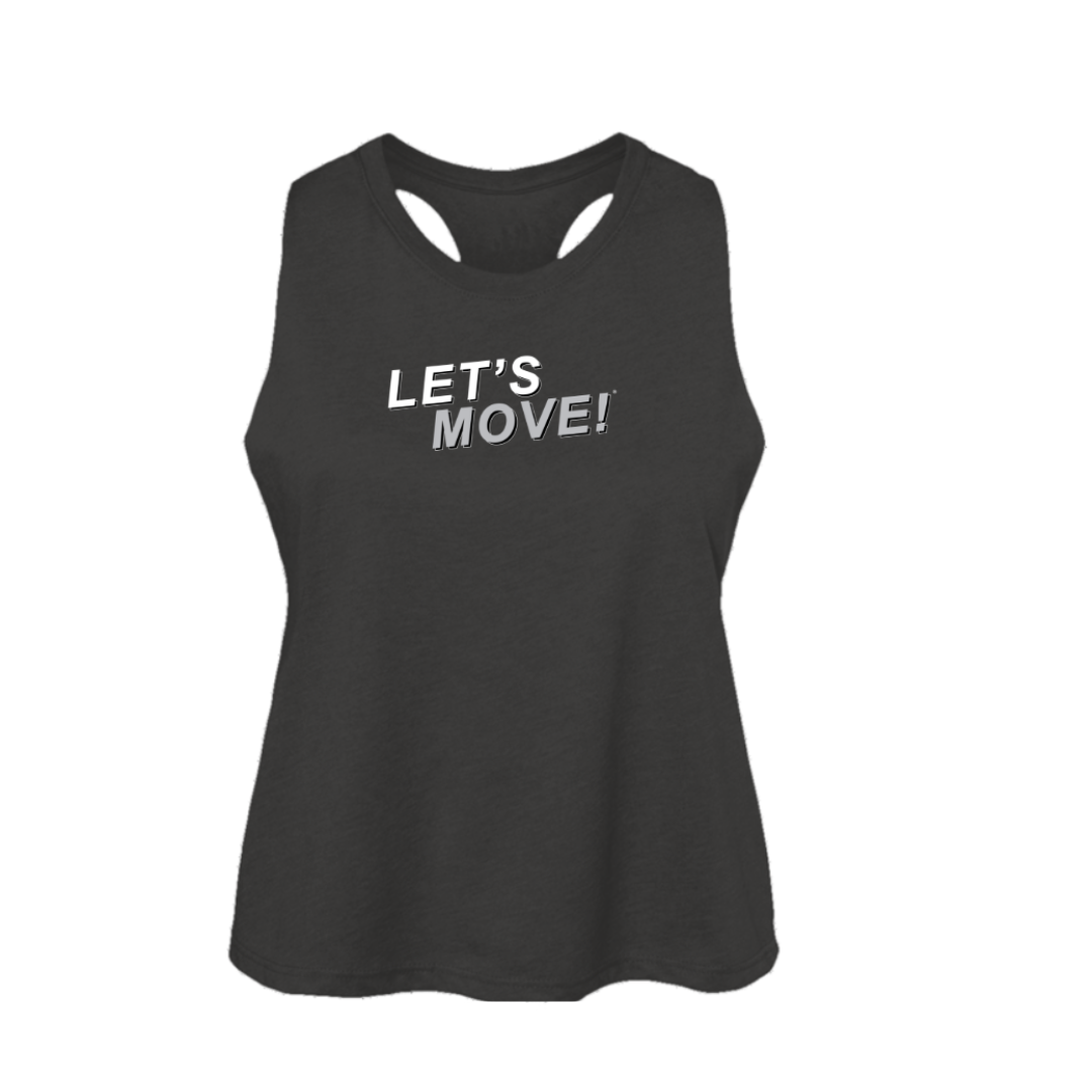 Let's Move! Women's Racerback Cropped Tank