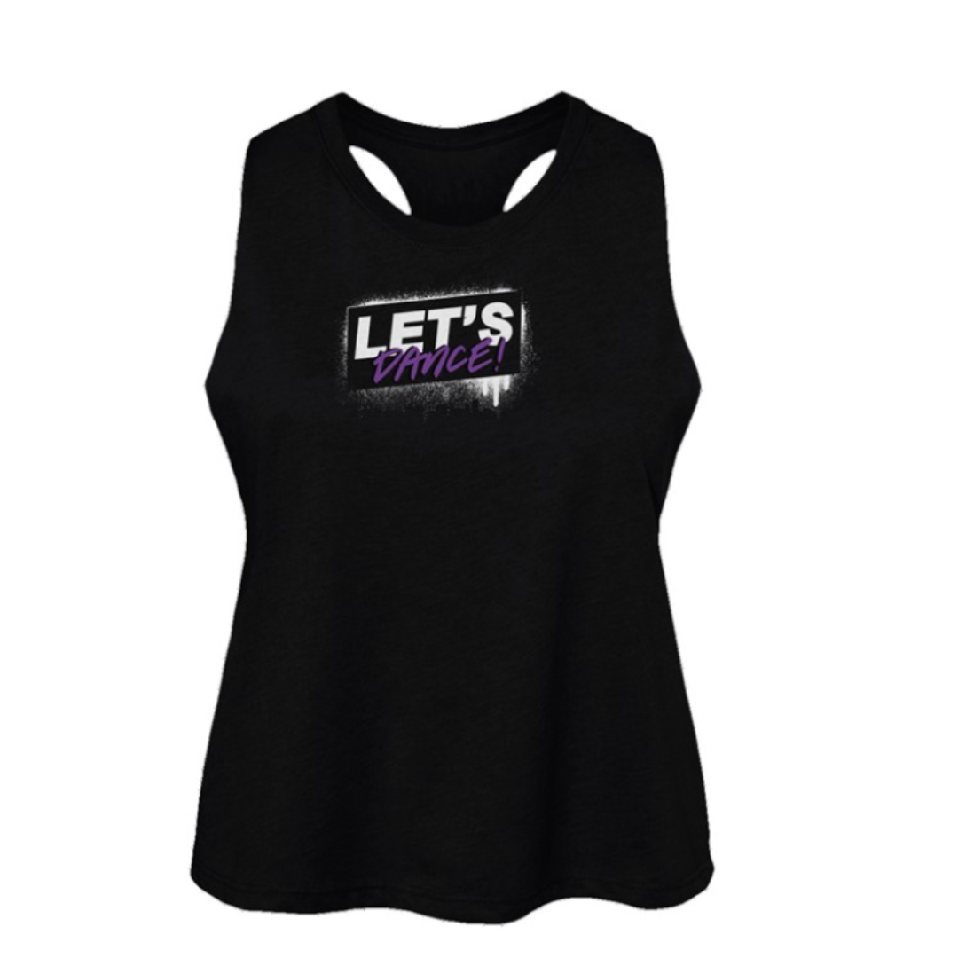 Let's Dance Group Groove Women's Racerback Cropped Tank
