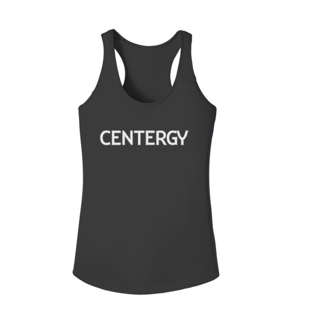 Centergy White Logo Women's Competitor Tank
