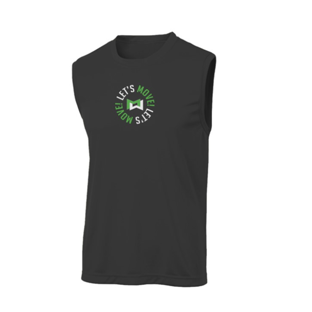 Centergy Let's Move Circle Logo Men's Sleeveless Tank