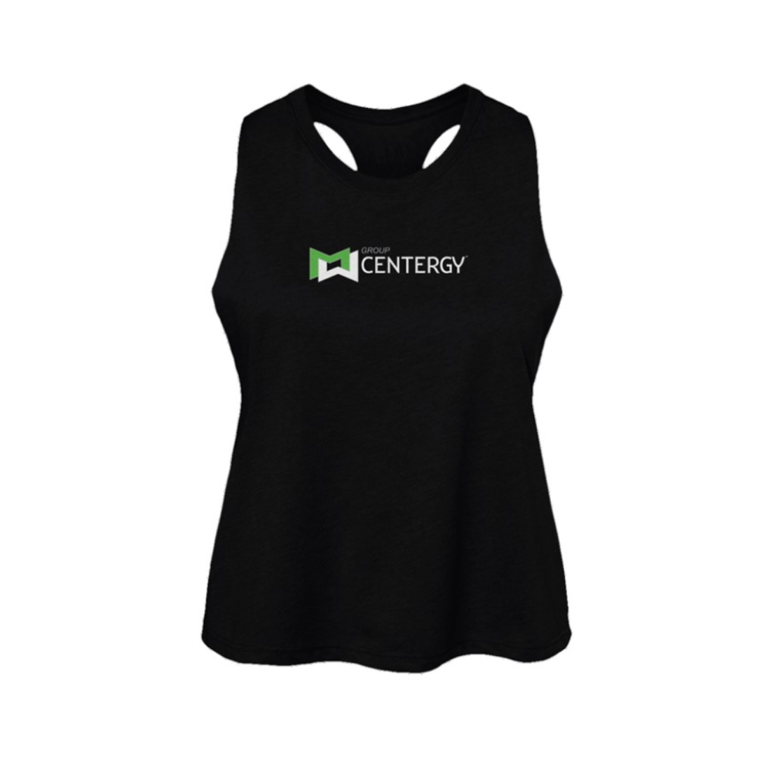 Centergy Full Icon Women's Racerback Cropped Tank
