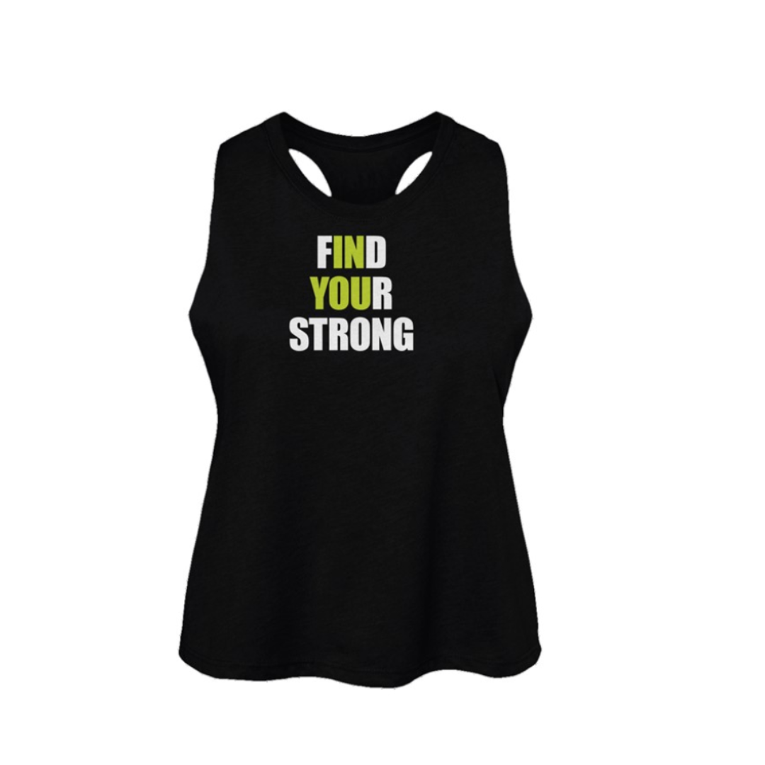 Find Your Strong Group Core Womens Racerback Crop
