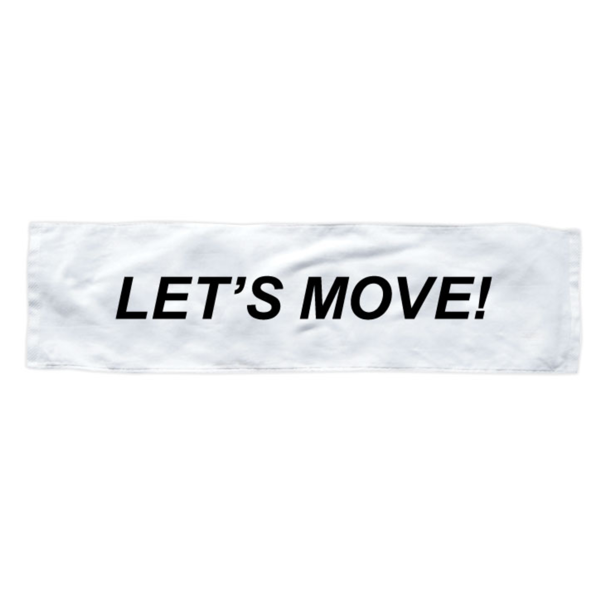 MOSSA LET'S MOVE White Towel