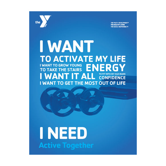 Y Active Together I NEED Poster