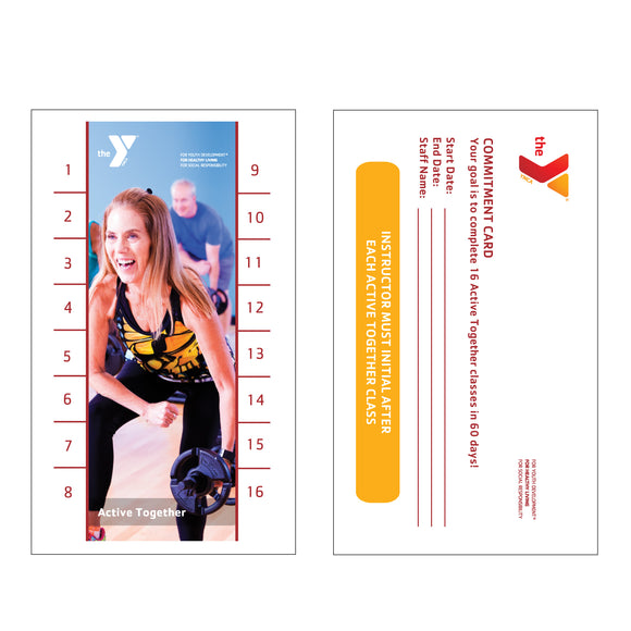 Y Active Together STRENGTH IN NUMBERS Commitment Cards