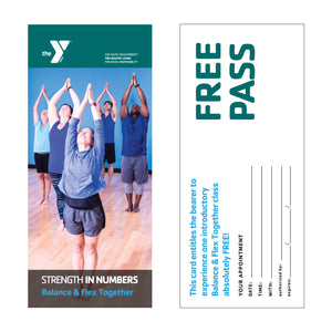 Y Balance & Flex Together STRENGTH IN NUMBERS Free Pass Cards