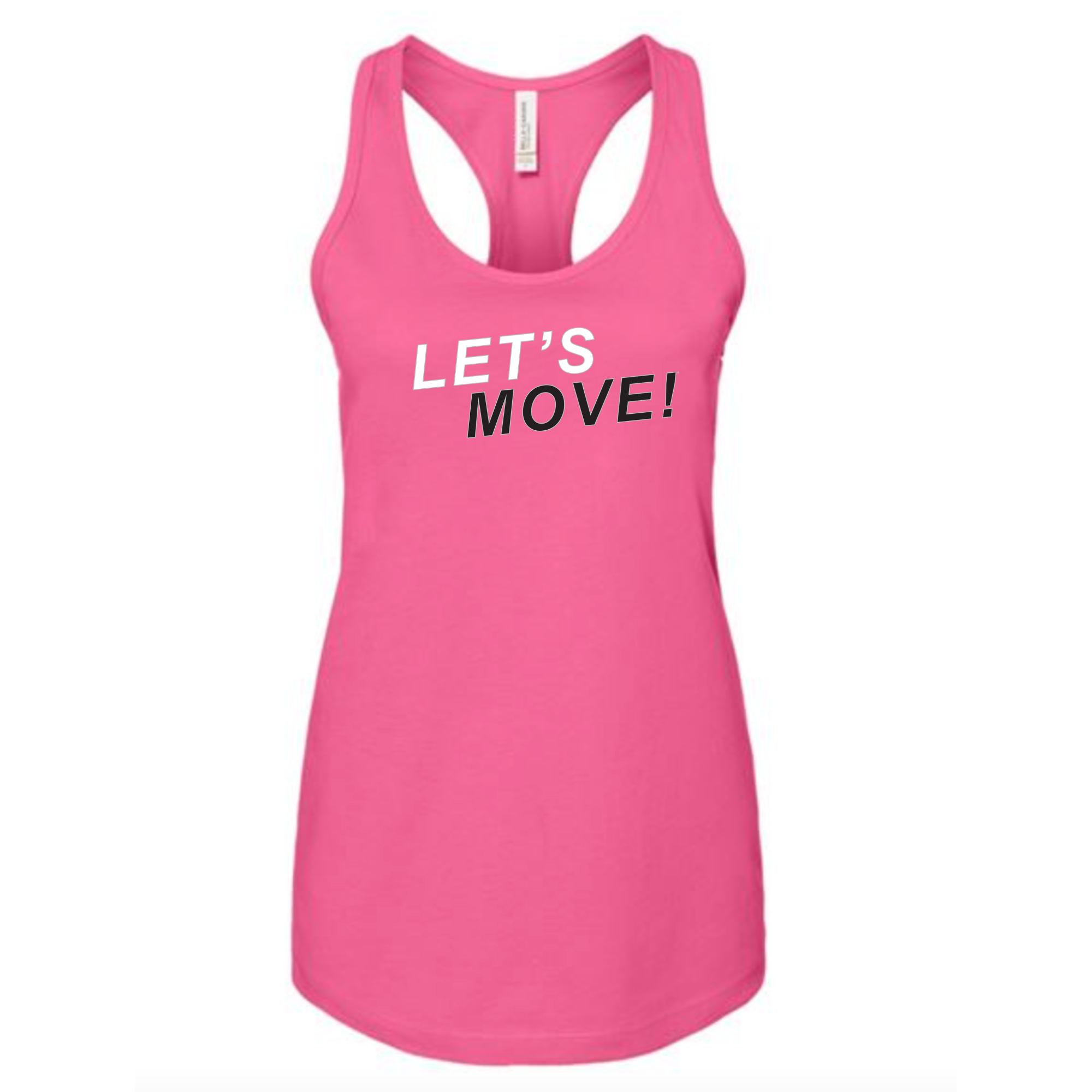 MOSSA Bella + Canvas Pink Racerback Tank