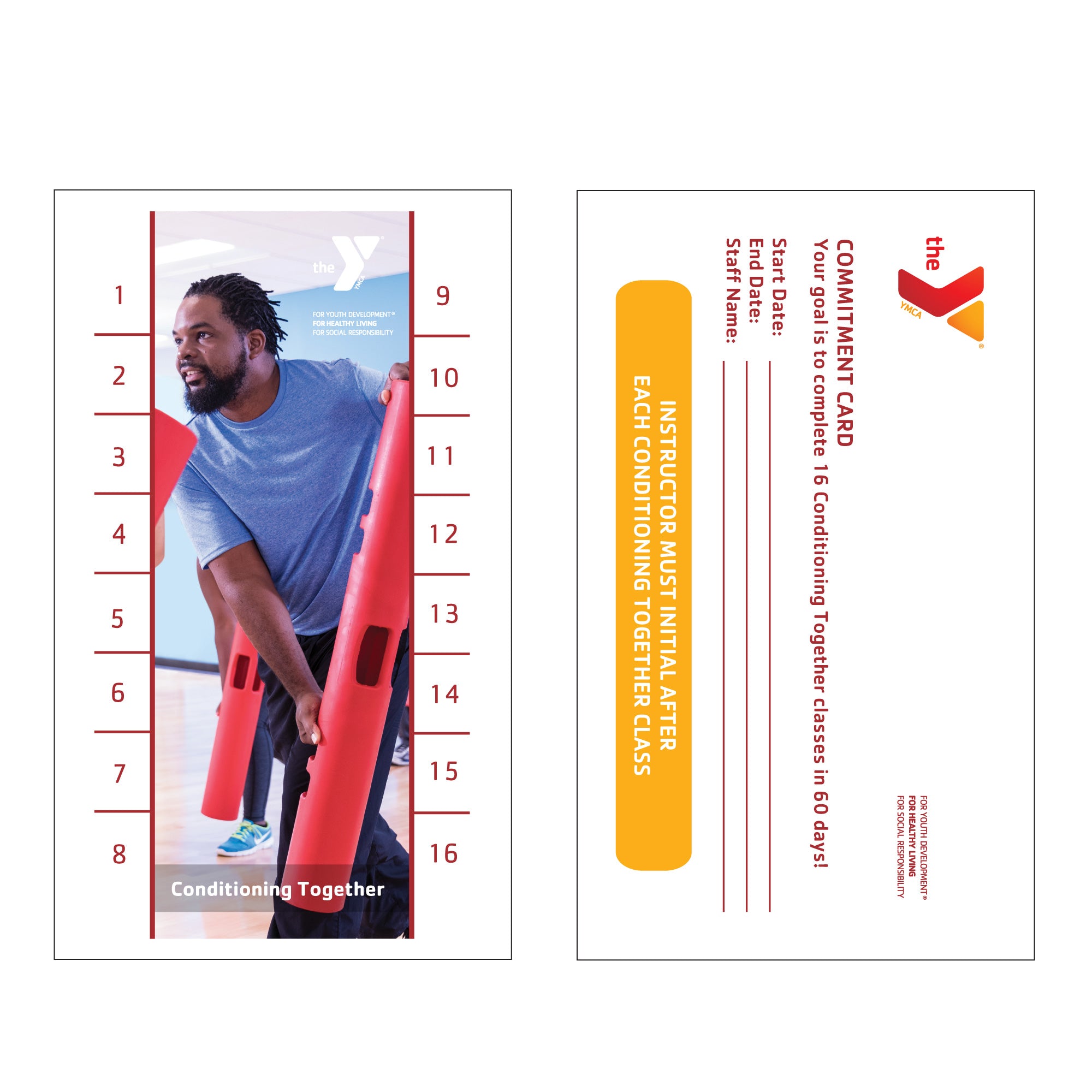 Y Conditioning Together STRENGTH IN NUMBERS Commitment Cards