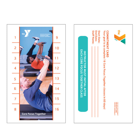 Y Core Focus Together STRENGTH IN NUMBERS Commitment Cards