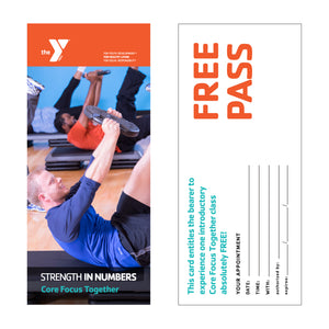 Y Core Focus Together STRENGTH IN NUMBERS Free Pass Cards