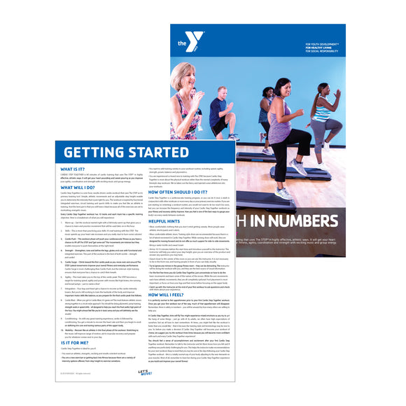 Y Cardio Step Together STRENGTH IN NUMBERS Getting Started Sheets