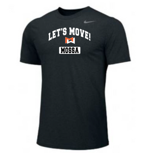 MOSSA LET'S MOVE Collegiate Logo Nike Men's Short Sleeve Legend Crew