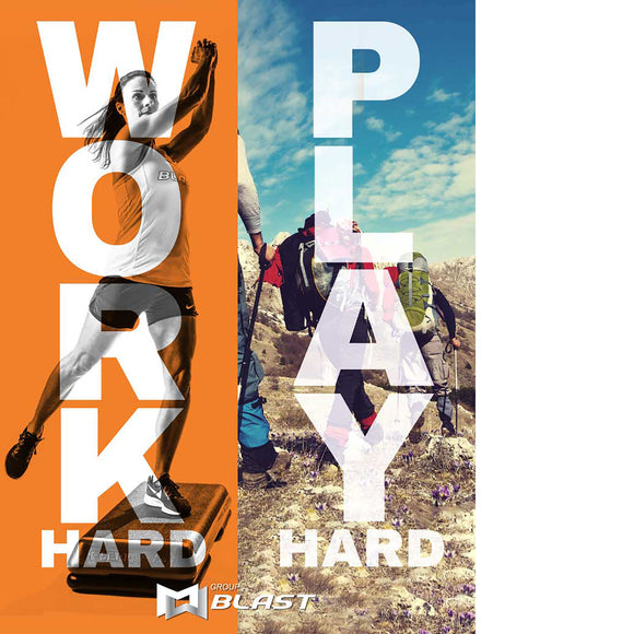 Group Blast APR21 Work Hard Play Hard Poster