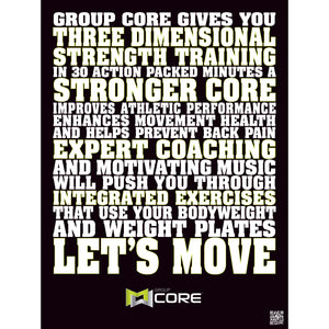 Group Core JAN18 Let's Move Statement Poster
