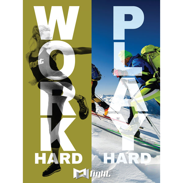 Group Fight APR21 Work Hard Play Hard Poster – MOSSA