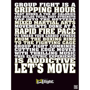 Group Fight JAN18 Let's Move Statement Poster