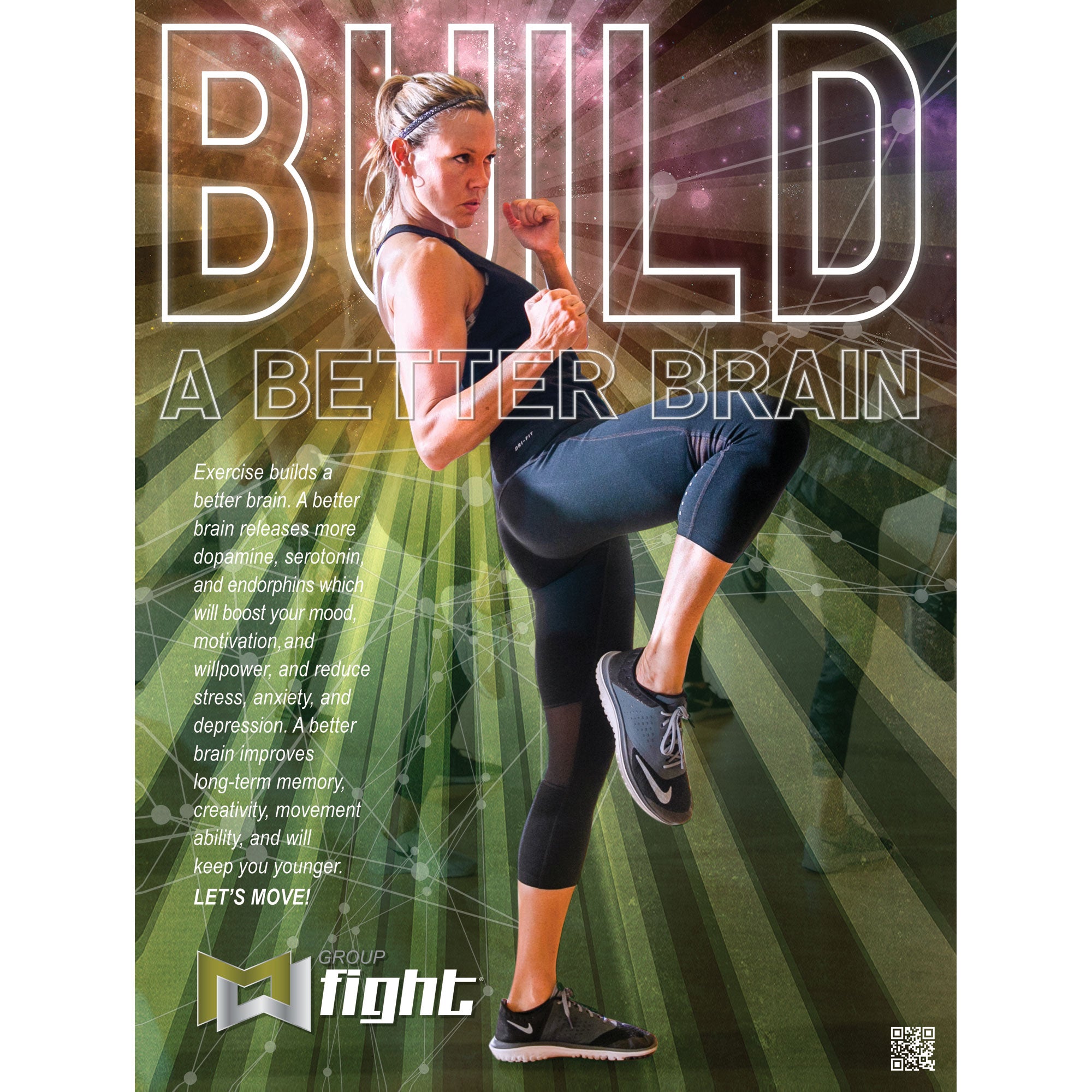 Group Fight JUL20 Build A Better Brain Poster