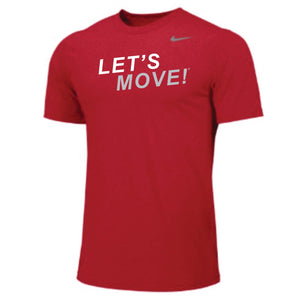 MOSSA Men's LET'S MOVE STK Nike Team Short Sleeve Legend Crew