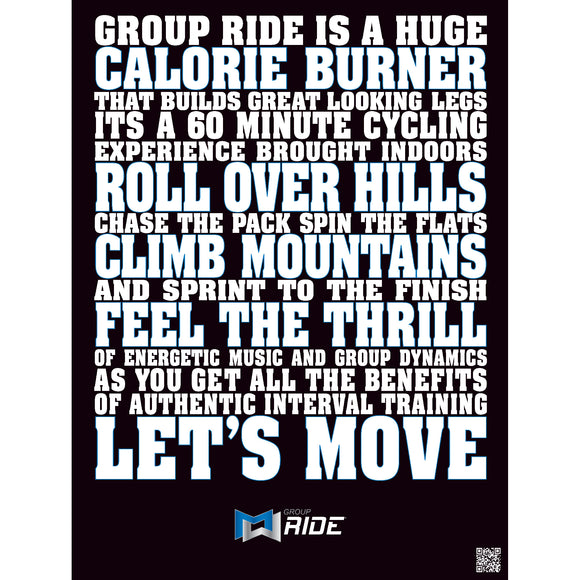 Group Ride JAN18 Let's Move Statement Poster