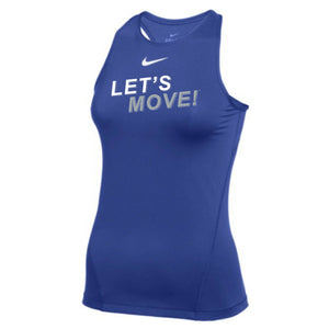 MOSSA Women's LET'S MOVE! STK Outline Pro Tank All Over Mesh