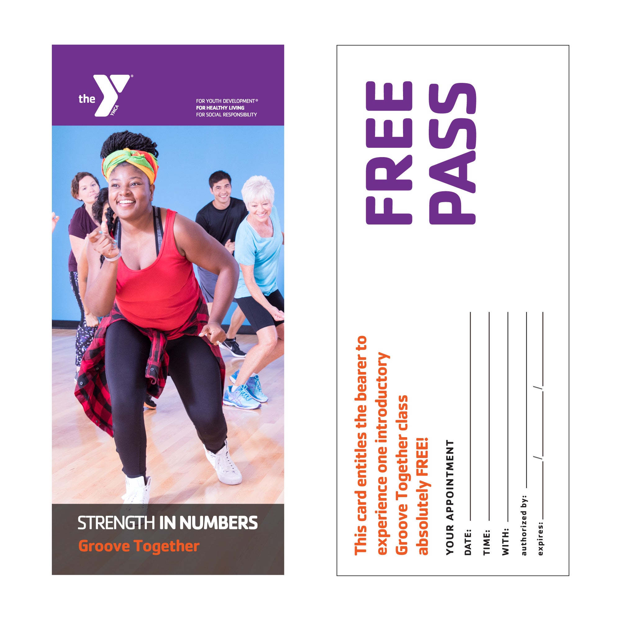 Y Groove Together STRENGTH IN NUMBERS Free Pass Cards