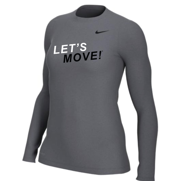 MOSSA Women's LET'S MOVE! STKWB Nike Legend Longsleeve Tee
