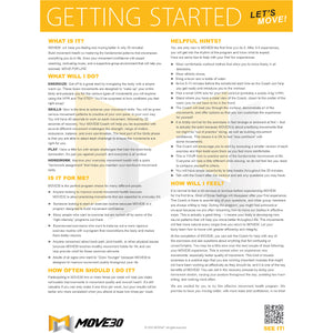 MOVE30 Getting Started Sheets