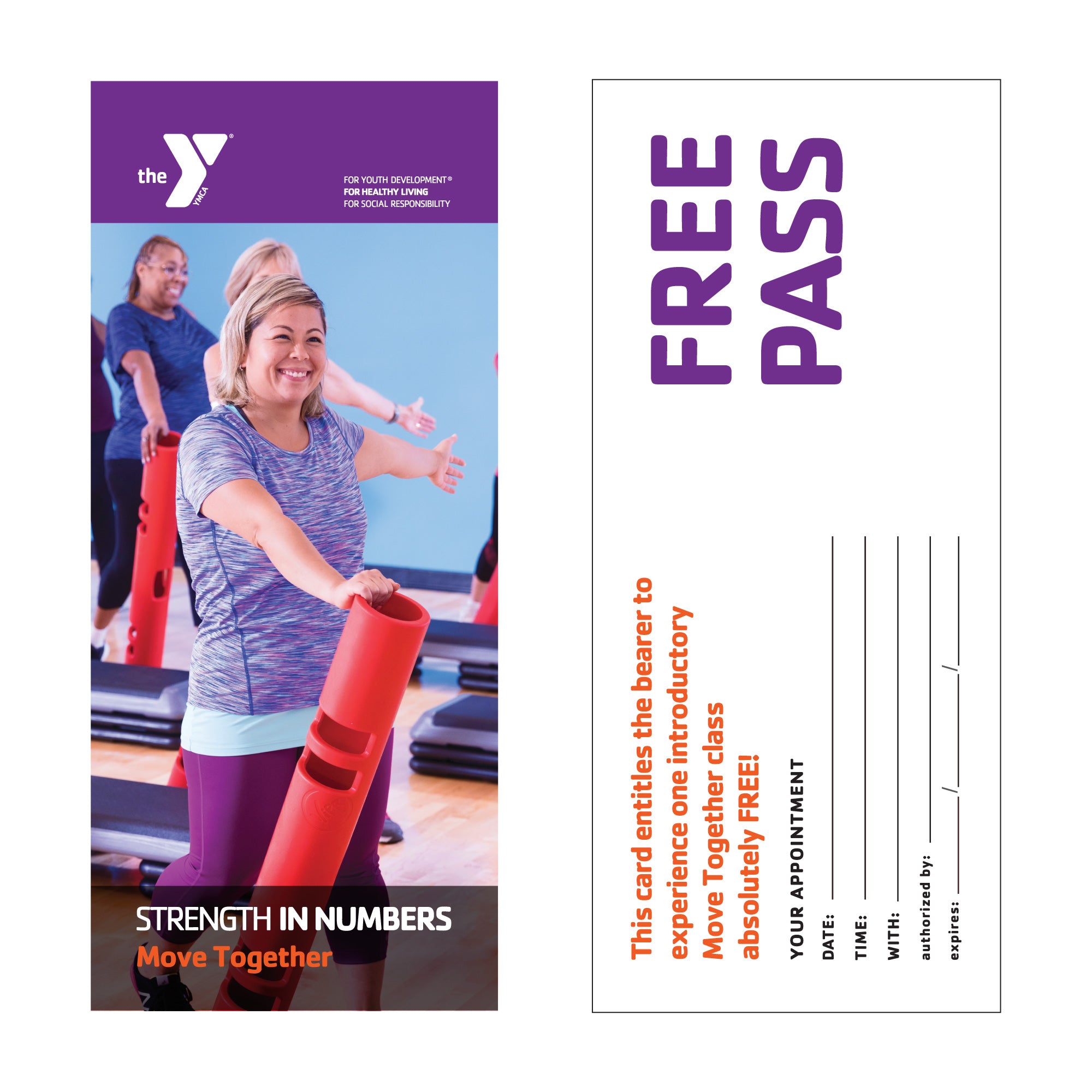 Y Move Together STRENGTH IN NUMBERS Free Pass Cards