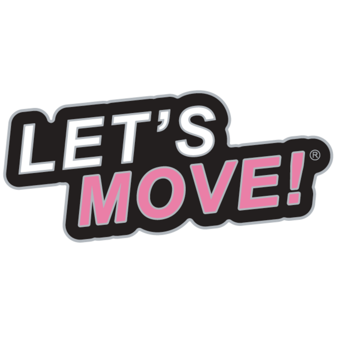 Pink LET'S MOVE Enamel Pin