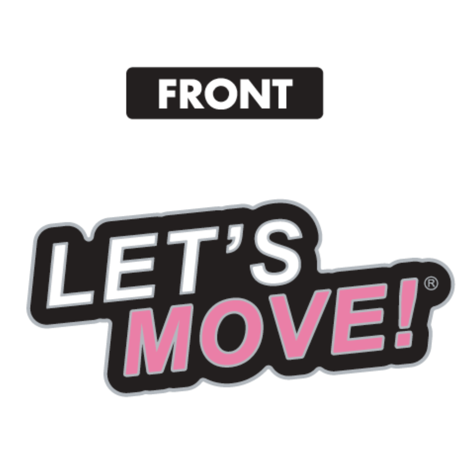 Pink LET'S MOVE Enamel Pin