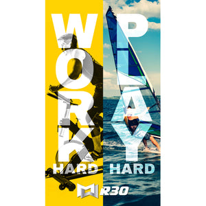 R30 APR21 Work Hard Play Hard Poster
