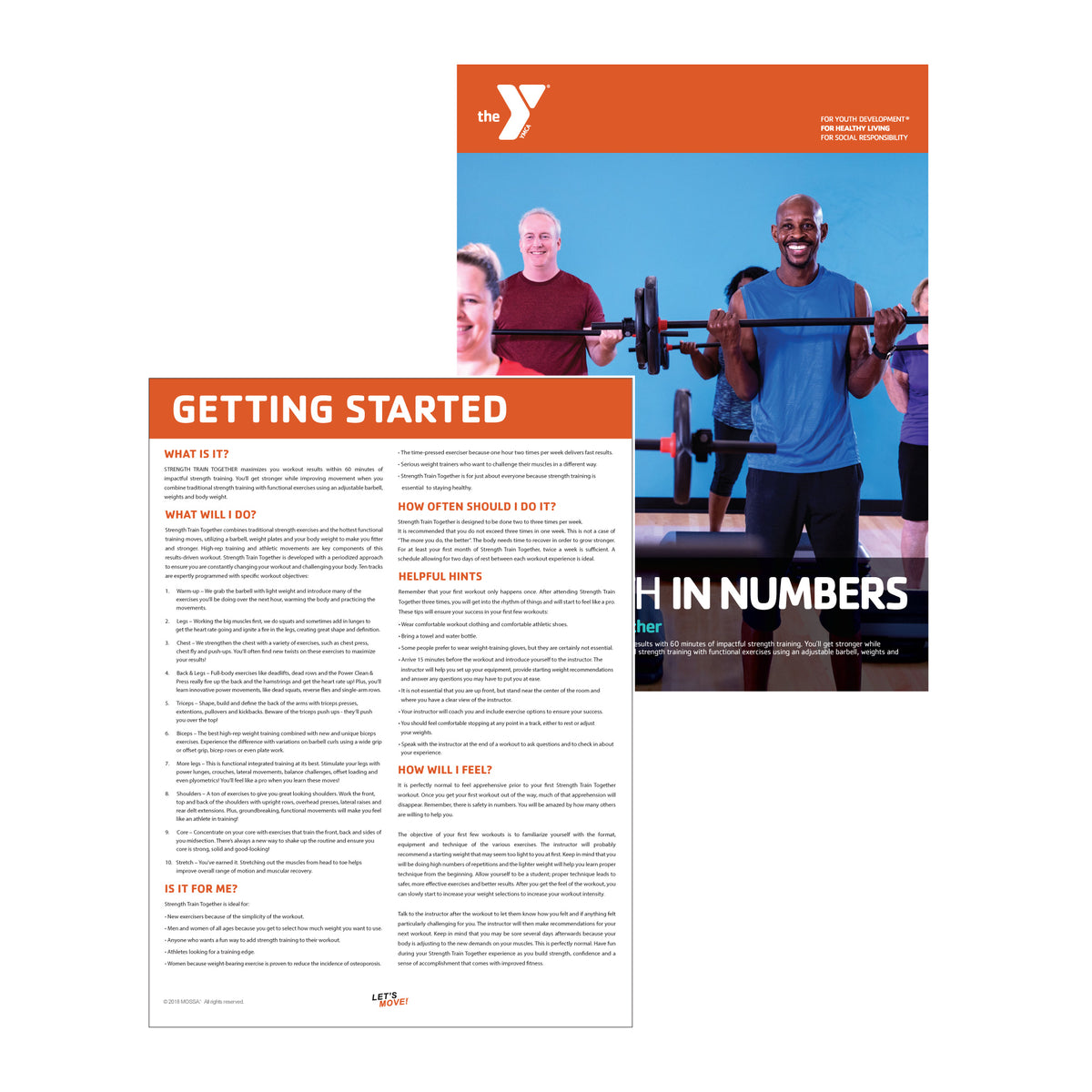 Y Strength Train Together STRENGTH IN NUMBERS Getting Started Sheets